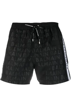 Balmain Logo-print drawstring swim shorts