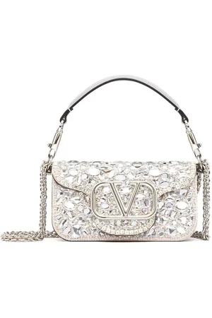 VALENTINO GARAVANI Crystal-embellished shoulder bag