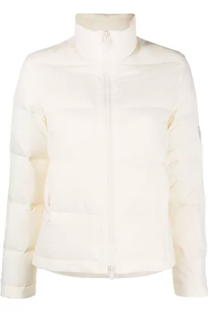 YVES SALOMON Logo-patch padded down jacket