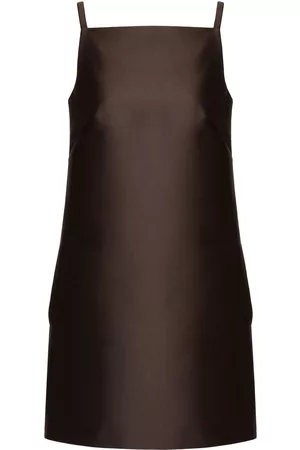 VALENTINO GARAVANI Square-neck silk minidress