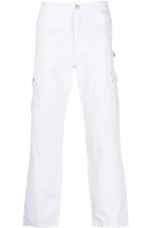 Jean Paul Gaultier 2000s ribbed cropped straight-legged trousers