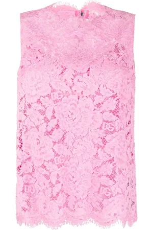 Dolce & Gabbana Floral lace sleeveless top
