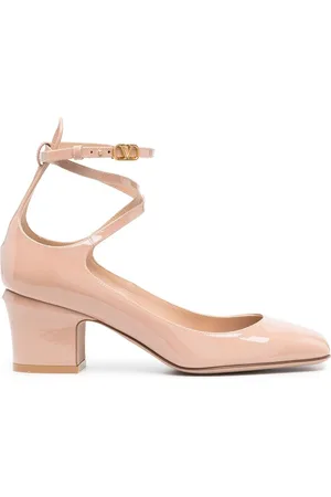 VALENTINO GARAVANI Tan-Go 60mm patent leather pumps