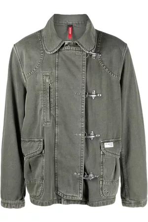 FAY Clip-fastening denim jacket
