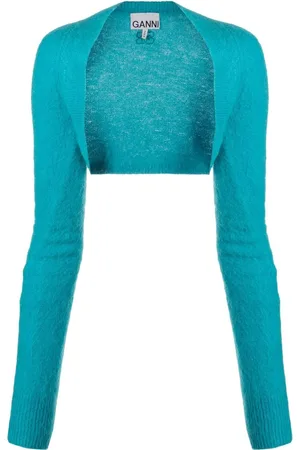 Ganni Knitted cropped bolero