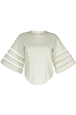 Muller Of Yoshiokubo Cut-out sleeves cotton T-shirt