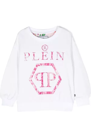 Philipp Plein Logo-print long-sleeved sweatshirt