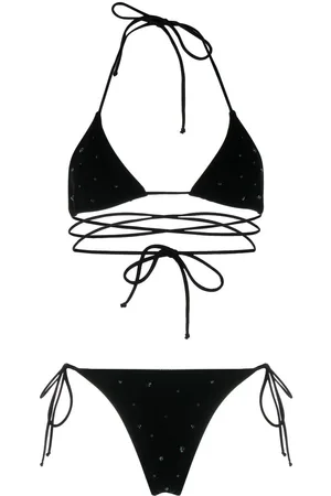 Alessandra Rich Crystal-embellished bikini