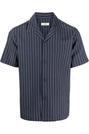 Sandro Men Short sleeves - Short-sleeve pinstripe shirt