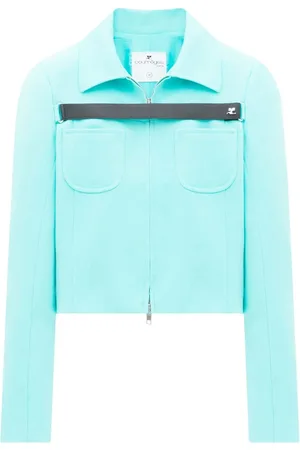 Courrèges Logo-embellished twill strap jacket