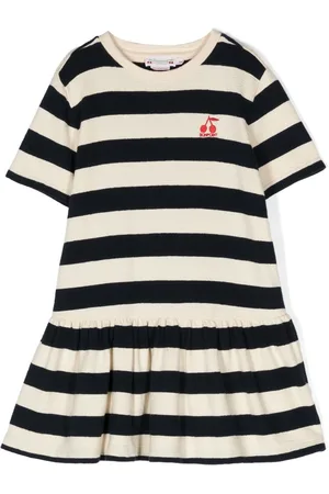 BONPOINT Amaia striped smock dress