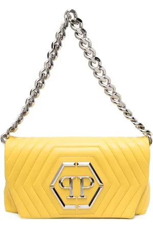 Philipp Plein Hexagon logo-plaque quilted shoulder bag