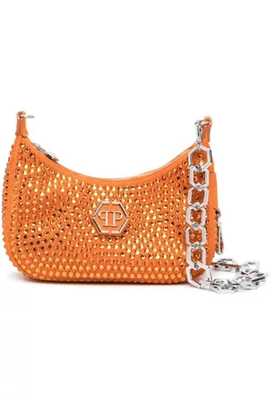 Philipp Plein Crystal-embellished logo shoulder bag