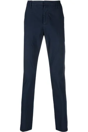 Dondup Men Skinny Pants - Pressed-crease slim-cut trousers