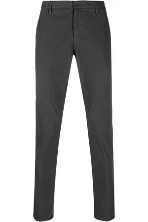 Dondup Men Skinny Pants - Pressed-crease slim-cut trousers