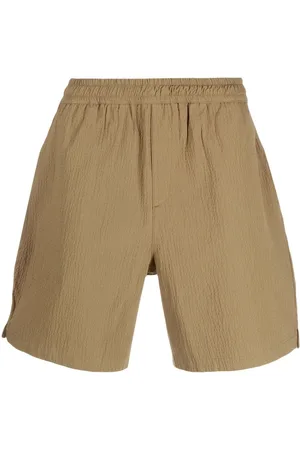 Daily paper Men Shorts - Crepe-texture elasticated-waistband shorts