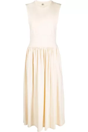 Totême Sleeveless flared midi dress