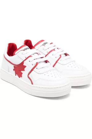 Dsquared2 Maple leaf-patch sneakers