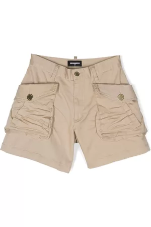 Dsquared2 Logo-plaque stretch-cotton shorts