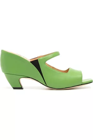 Maison Mihara Yasuhiro Two-tone open-toe pumps
