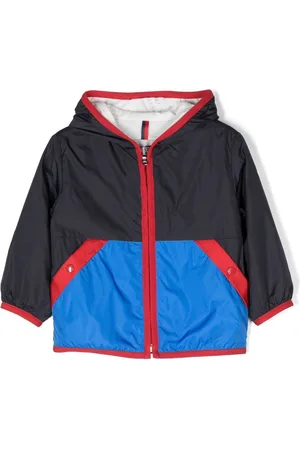 Moncler Rainwear - Burhow colour-block raincoat
