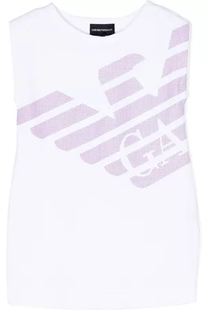 Emporio Armani Sleeveless graphic-print dress