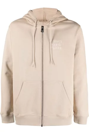 Etudes Embroidered-logo organic cotton hoodie