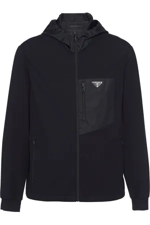 Prada Panelled hooded jacket