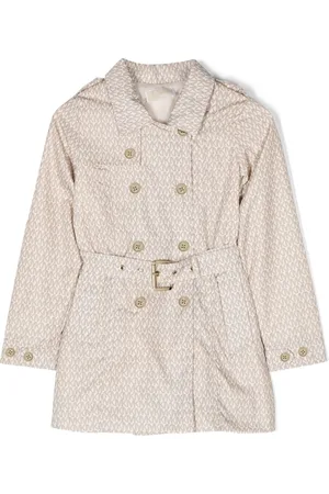 Michael Kors Girls Trench Coats - Monogram belted trenchcoat