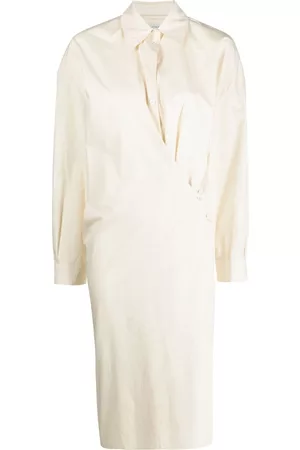 LEMAIRE Twisted cotton shirt dress
