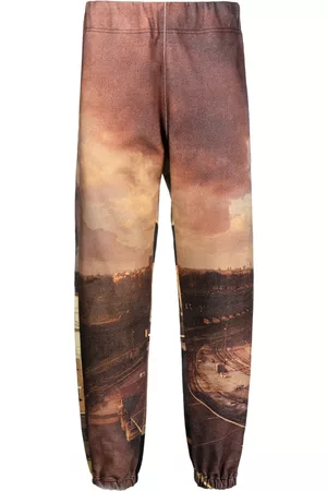 UNDERCOVER All-over city print track pants