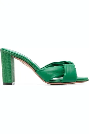 Aquazzura Olie 85mm leather mules