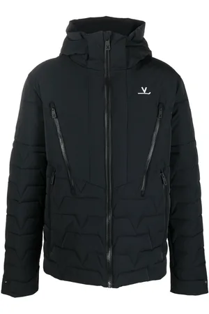 Vuarnet Men Sports Jackets - Chest logo-print hooded jacket