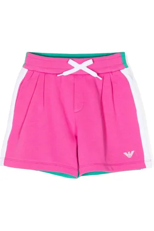 Emporio Armani Logo-embroidered print shorts
