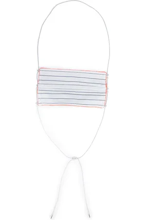 M. COHEN Stripe-print face mask