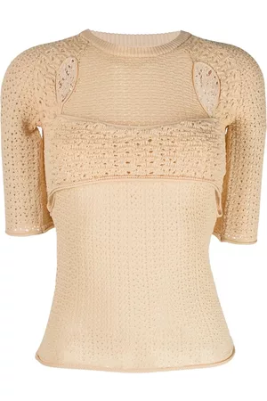 Muller Of Yoshiokubo Moss Tunnel knitted top