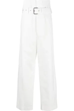 Plan C Belted wide-leg trousers