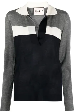 Plan C Striped knitted top