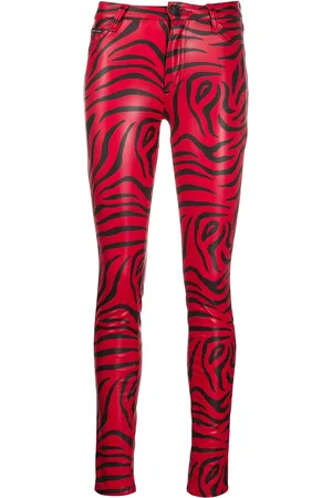Philipp Plein Zebra print skinny trousers