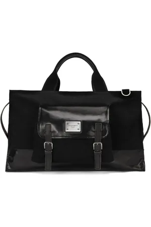 Dolce & Gabbana Logo-tag canvas holdall bag