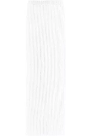Salvatore Ferragamo Side-slit knit skirt