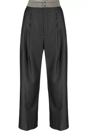 JNBY Contrasting-waistband trousers