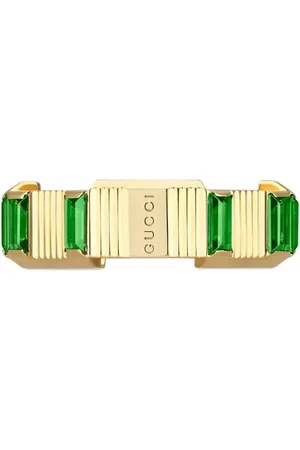 Gucci 18kt yellow Link to Love tourmaline ring