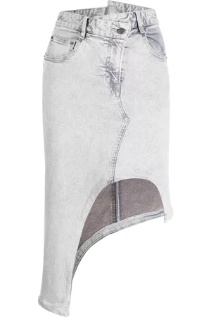 JNBY Asymmetric-design denim skirt