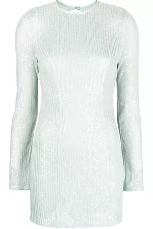 ROTATE Sequin-embellished open-back minidress