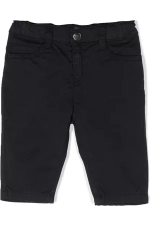 Emporio Armani Straight-leg cotton trousers