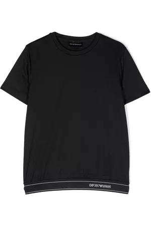 Emporio Armani Logo-waistband T-shirt