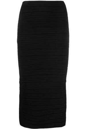 Serafini Pleated midi skirt