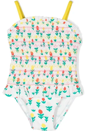 Stella McCartney Swimsuits - Ruffled floral-print swimsuit
