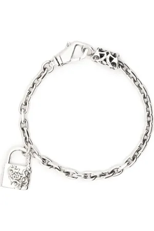 EMANUELE BICOCCHI Arabesque padlock chain bracelet